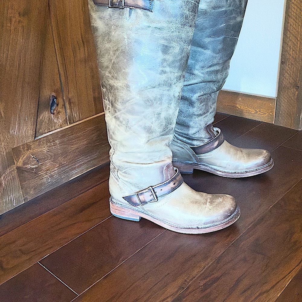 Freebird Brown Leather Knee-High Boots - Picture 4 of 4